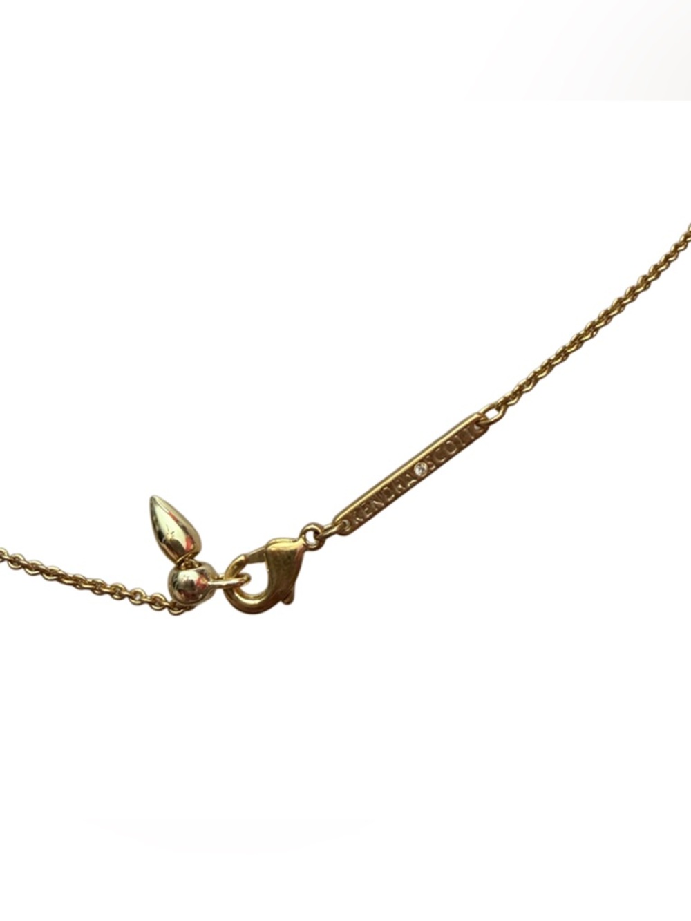 Kendra Scott Gold Necklace with Pink Lip Charm - Picture 5 of 5